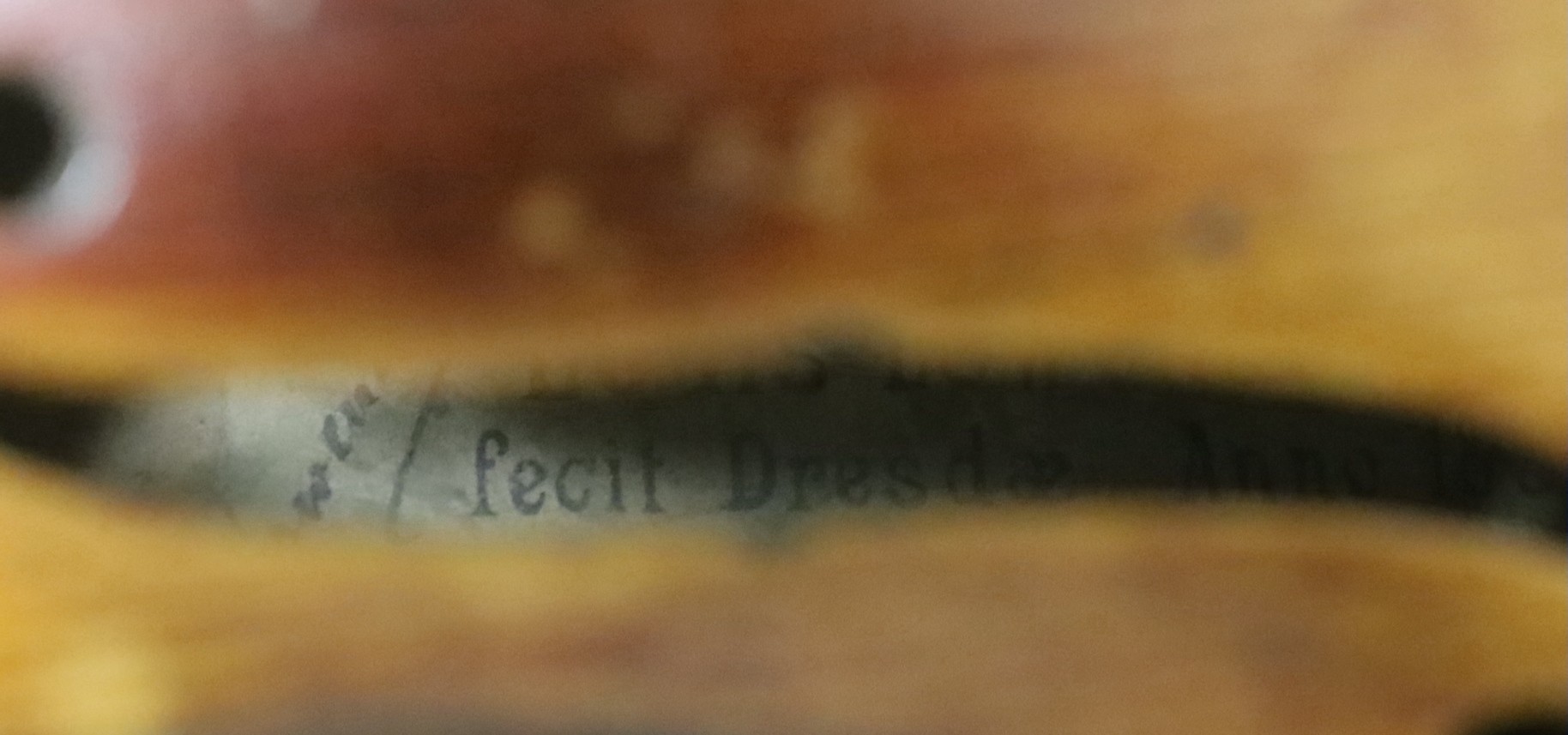A Louis Lowendall Maggini violin, label inscribed and dated 1885, cased